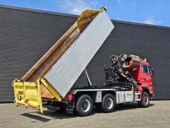 MAN TGS 33.480 / 6x6 / 2-SIDE TIPPER / PALFINGER Z CRANE